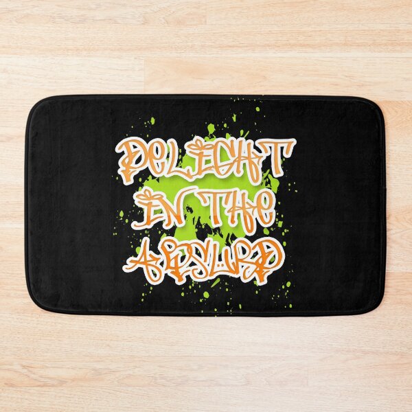 Item preview, Delight in the Absurd Absurdism Existentialism Albert Camus Absurdity Singularity Graffiti Orange Lime designed and sold by Shayna Westfall.