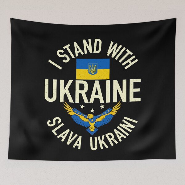 Item preview, Support Ukraine I Stand With Ukraine Ukrainian Flag Patriot designed and sold by GraphifyArt.