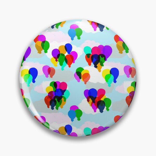 Item preview, up in the air balloons in the clouds designed and sold by MGuyerArt.
