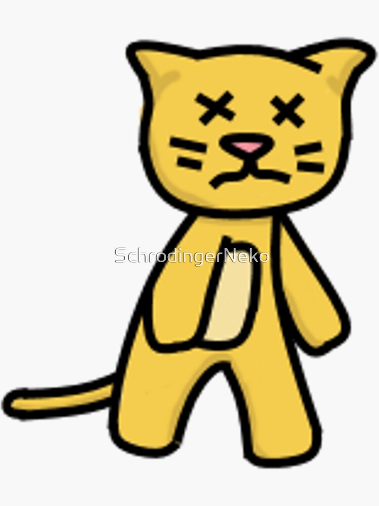 "Schrodinger Cat DEAD" Sticker for Sale by SchrodingerNeko Redbubble