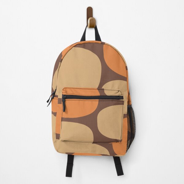 Item preview, Modernist Spots 261 Brown Tan and Orange designed and sold by tonymagnerart.