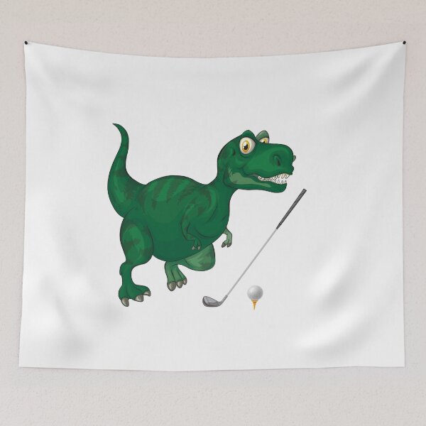 Artikelvorschau, Dinosaurier, der Golf spielt, lustiger guter Dinosaurier-Golf-Liebhaber-cooler grüner Entwurf entworfen und verkauft von pedrored369.