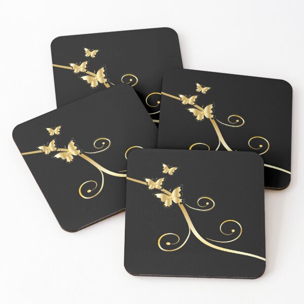 Item preview, Gold Butterfly swirls designed and sold by Ashlison.