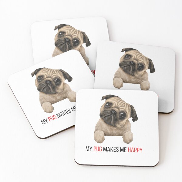 Item preview, My pug makes me happy. Crazy pug mamma. Crazy pug dad. Pug happiness. designed and sold by Doggymadness.