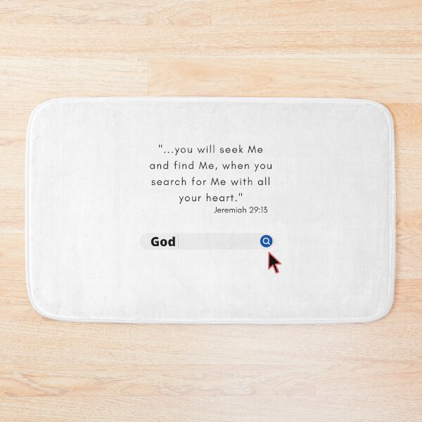 Item preview, Seek God | Jeremiah 29:13 designed and sold by WordsToArt.