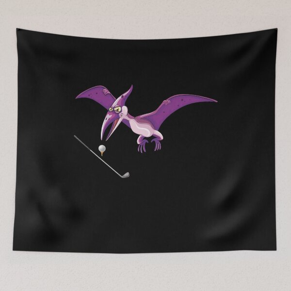 Item preview, Dinosaur Playing Golf ,Funny Good Dinosaur Golf Lovers Simple Flying Design designed and sold by pedrored369.