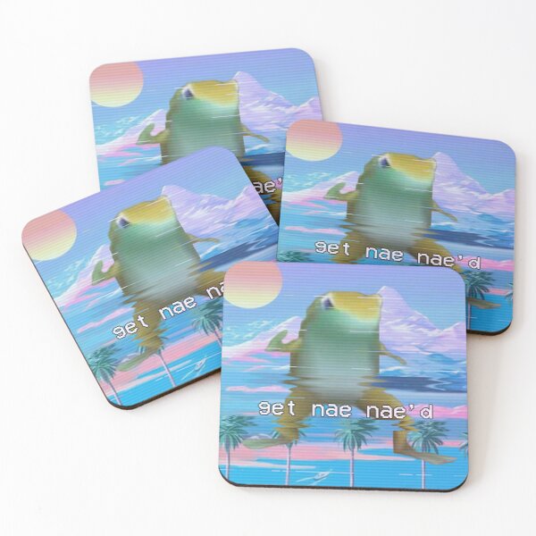 Item preview,  vaporwave get nae nae frog meme  designed and sold by purplepinkdrgn.