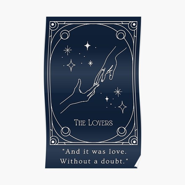Wolfstar The Lovers ATYD Tarot Card Poster
