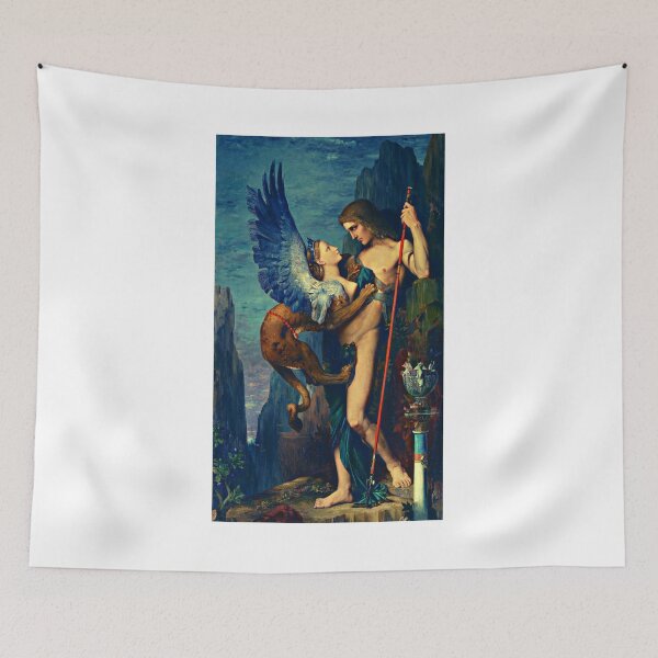 Item preview, Oedipus and the Sphinx - French Artwork designed and sold by It's On Backwards.