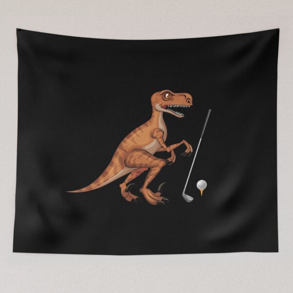 Item preview, Dinosaur Playing Golf ,Funny Good Dinosaur Golf Lovers Art designed and sold by pedrored369.