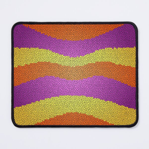 Item preview, 65 MCMLXV Spicy Color Block Wave Stained Glass Mosaic Pattern designed and sold by 65 MCMLXV.