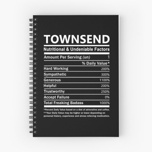 Item preview, Townsend Name T Shirt - Townsend Nutritional And Undeniable Factors Gift Item Tee designed and sold by sallyanney.