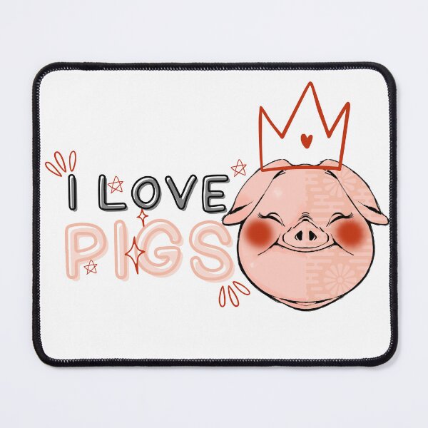 Item preview, I love pigs - funny gift for pigs day designed and sold by Esni | Designs.