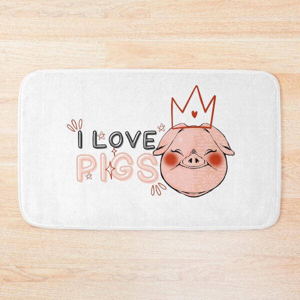 Item preview, I love pigs - funny gift for pigs day designed and sold by Esni | Designs.