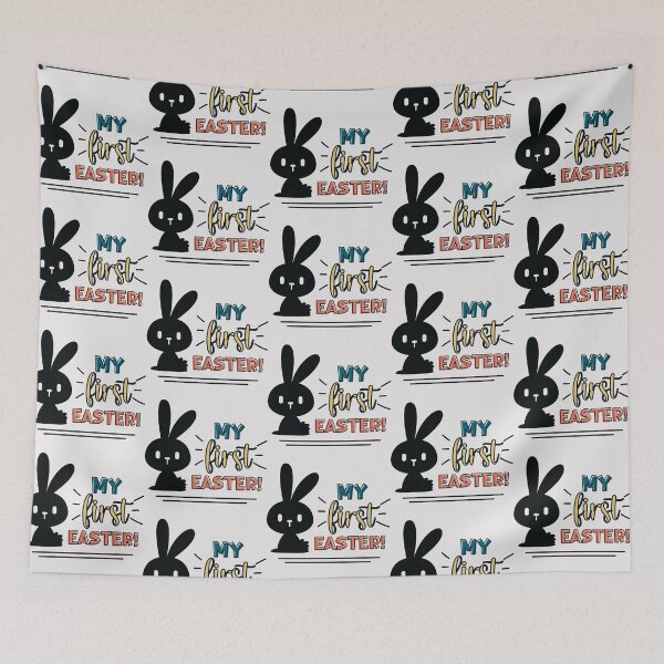 Item preview, My First Easter With Cute Baby Bunny designed and sold by SidhuKeet1.