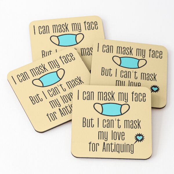 Item preview, I can mask my face, but I can't mask my love for Antiquing Funny shirt men gift women gift designed and sold by InnovantDesigns.