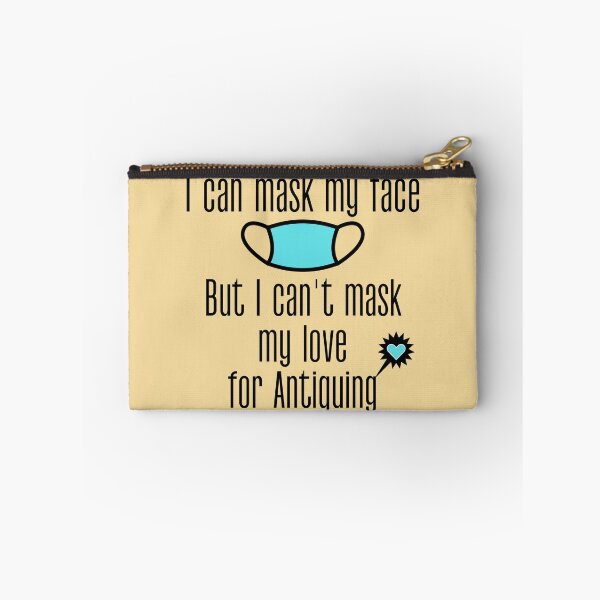 Item preview, I can mask my face, but I can't mask my love for Antiquing Funny shirt men gift women gift designed and sold by InnovantDesigns.