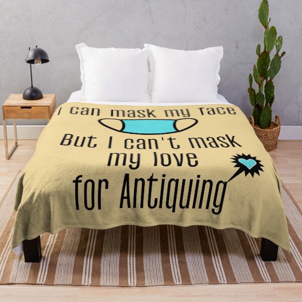 Item preview, I can mask my face, but I can't mask my love for Antiquing Funny shirt men gift women gift designed and sold by InnovantDesigns.