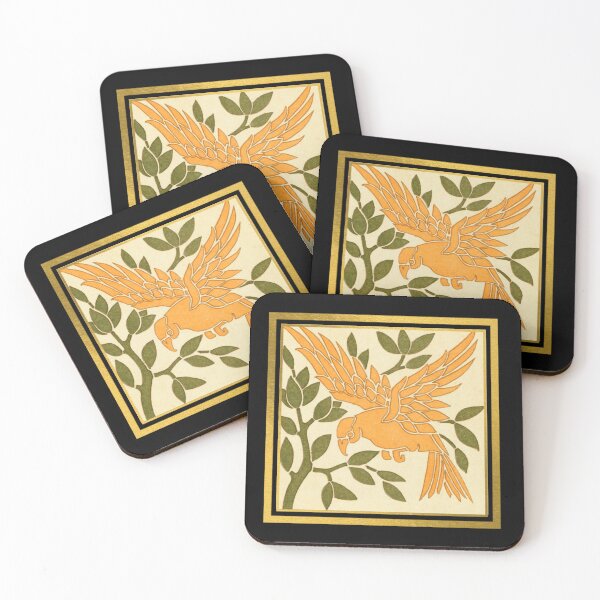 Item preview, Antique Bird Tile designed and sold by artistoutfitter.