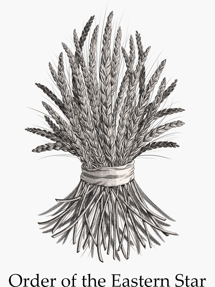 "Sheaf of Wheat Order of the Eastern Star" Sticker for Sale by
