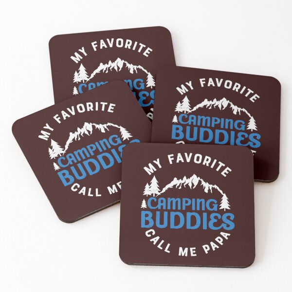 Item preview, My Favorite Camping Buddies Call Me Papa | Camping | Hiking Retro designed and sold by KrisSidDesigns.