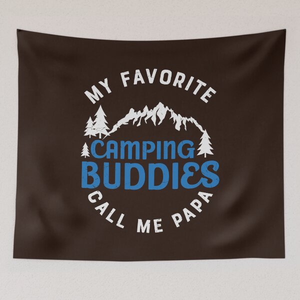 Item preview, My Favorite Camping Buddies Call Me Papa | Camping | Hiking Retro designed and sold by KrisSidDesigns.