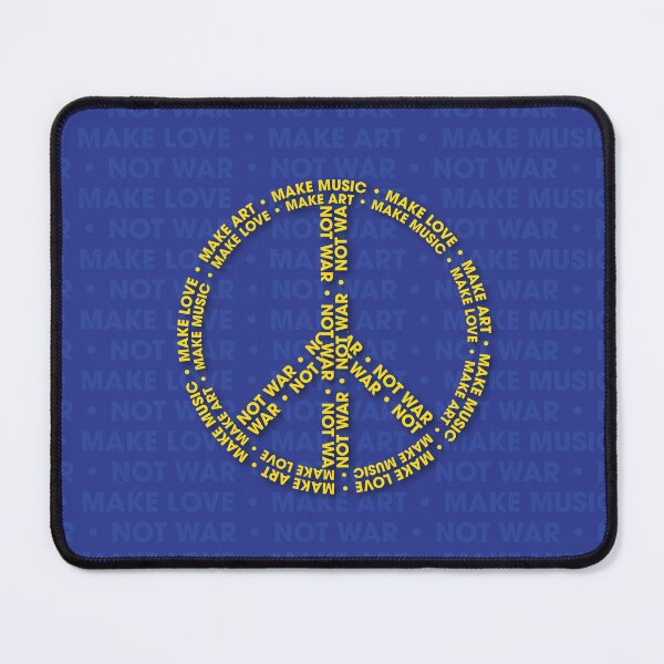 Item preview, Make Art, Music, Love... Not War designed and sold by TipTop GFX.