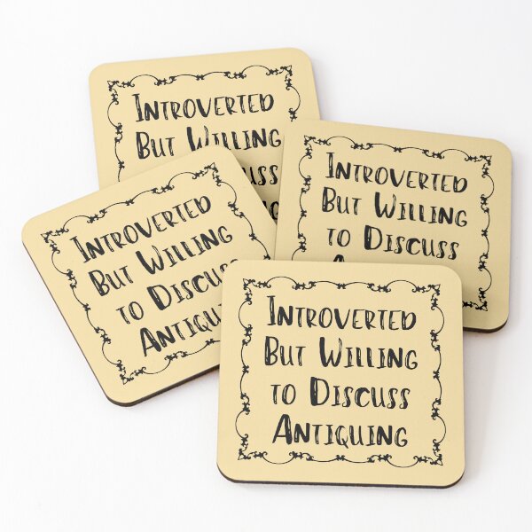 Item preview, Introverted But Willing to Discuss Antiquing Funny shirt men gift women gift designed and sold by InnovantDesigns.