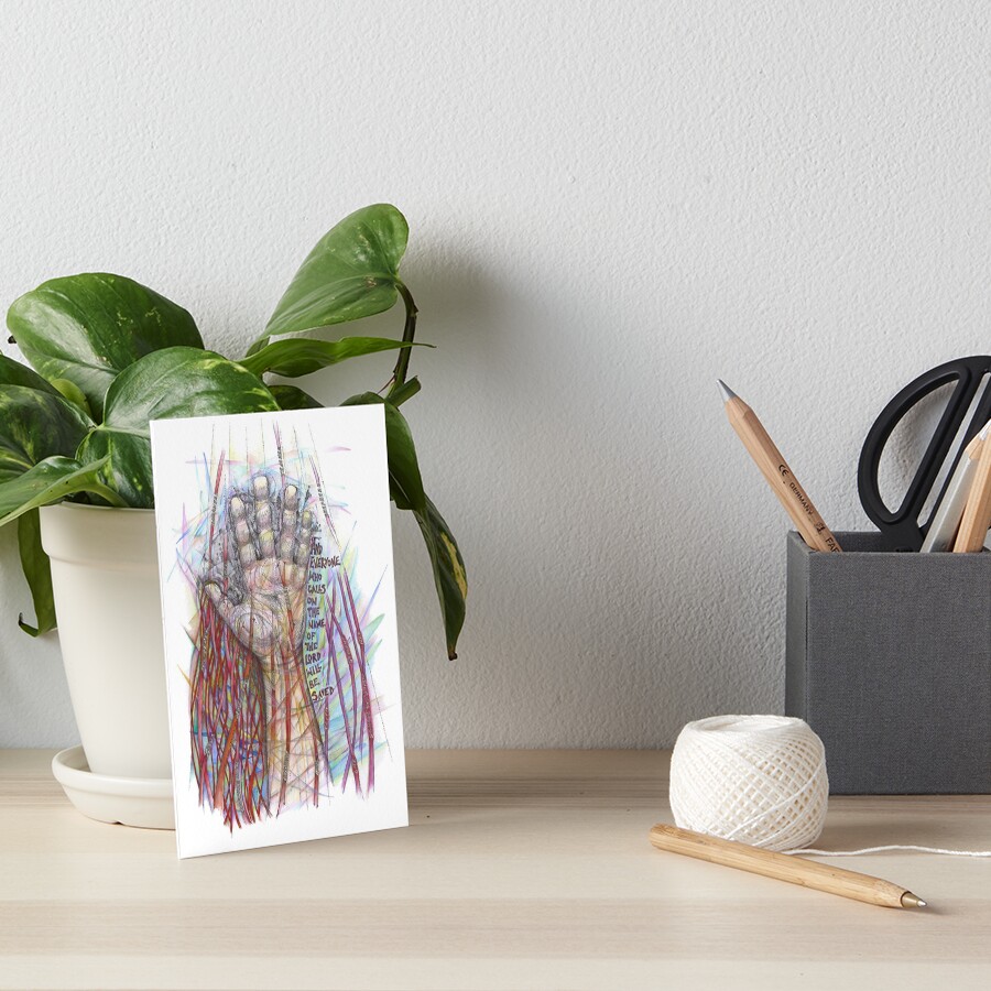The Name of the Lord (All who Call) Art Board Print
