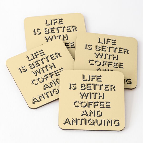 Item preview, Life is Better With Coffee And Antiquing Funny shirt men gift women gift designed and sold by InnovantDesigns.