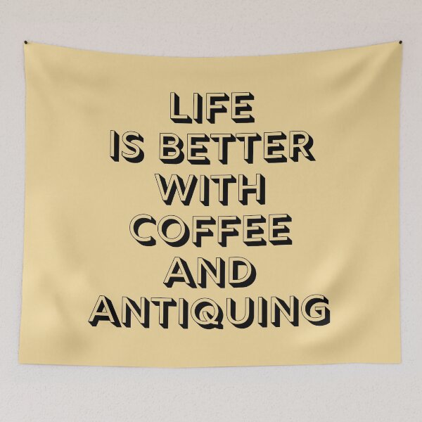 Item preview, Life is Better With Coffee And Antiquing Funny shirt men gift women gift designed and sold by InnovantDesigns.