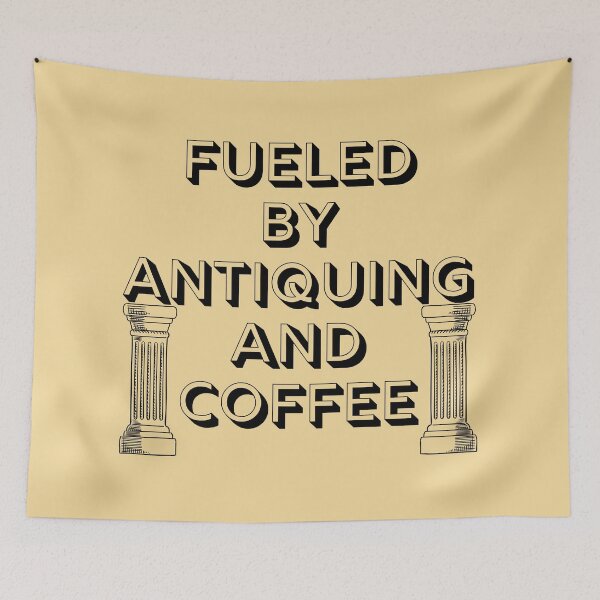 Item preview, Fueled by antiquing and coffee Funny shirt men gift women gift designed and sold by InnovantDesigns.
