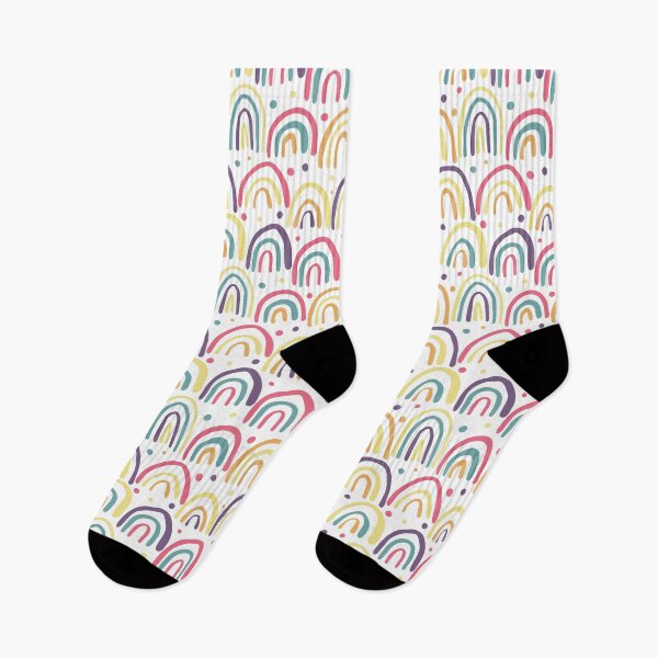 Item preview, Boho Rainbows Polka Dots designed and sold by storyboxdesigns.