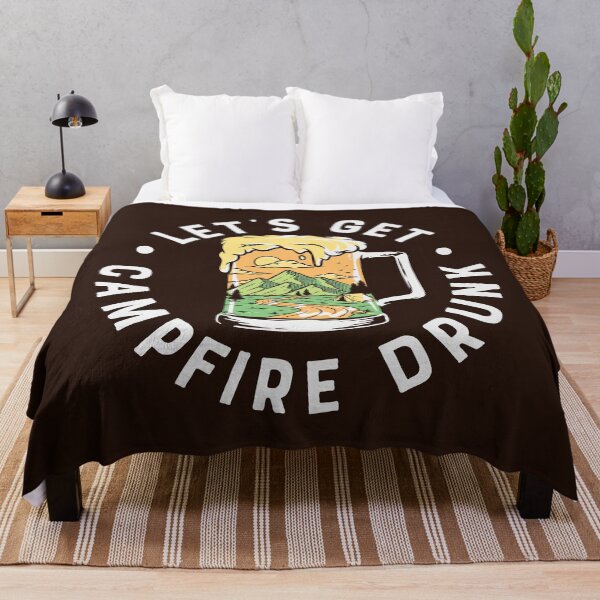 Item preview, Lets Get Campfire Drunk | Camping | Hiking Retro designed and sold by KrisSidDesigns.