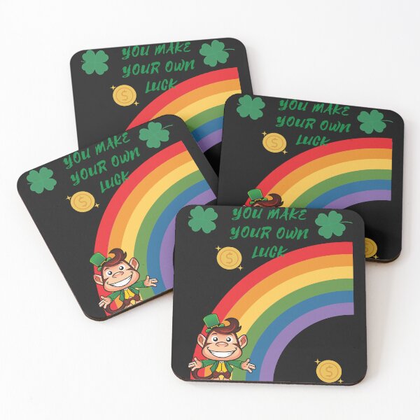 Item preview, You Make Your Own Luck - Irish Monkey with Rainbow designed and sold by Mechanical-Artt.