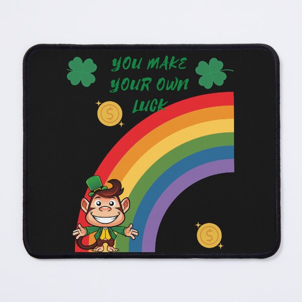 Item preview, You Make Your Own Luck - Irish Monkey with Rainbow designed and sold by Mechanical-Artt.