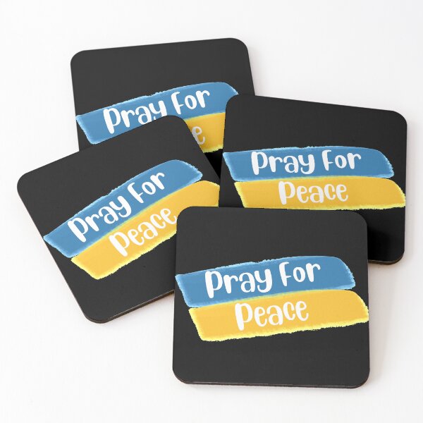Item preview, PRAY FOR PEACE Ukraine Support Ukrainian Flag designed and sold by ittybittyowl.