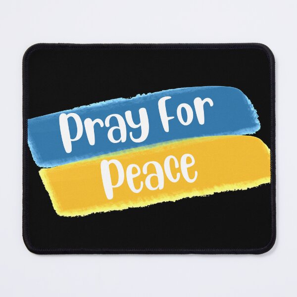 Item preview, PRAY FOR PEACE Ukraine Support Ukrainian Flag designed and sold by ittybittyowl.