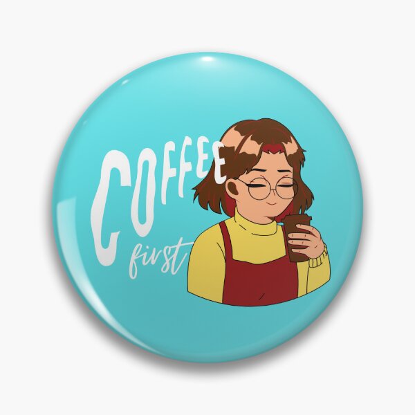 Item preview, Coffee first blue background designed and sold by Talitha Marya.