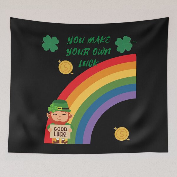 Item preview, You Make Your Own Luck - Leprechaun with Rainbow designed and sold by Mechanical-Artt.