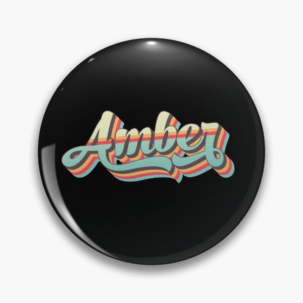 Item preview, Amber name - cool 70s retro font surf style design designed and sold by NameTheory.