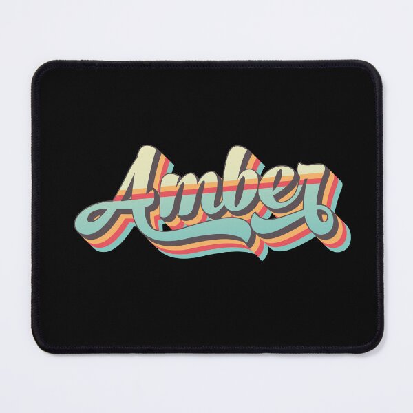 Item preview, Amber name - cool 70s retro font surf style design designed and sold by NameTheory.