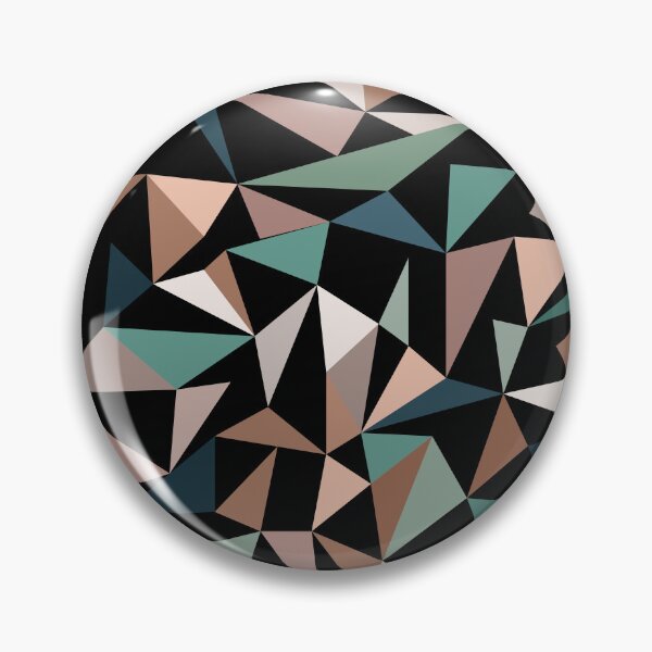 Item preview, Teal and brown triangle mosaic pattern designed and sold by TheCosmoWest.