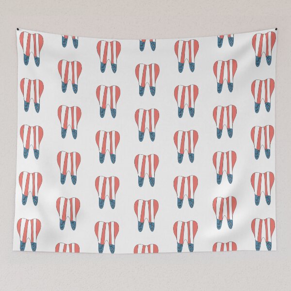 Item preview, USA Tooth Flag 4th July 2022 designed and sold by ShopiDentistry.