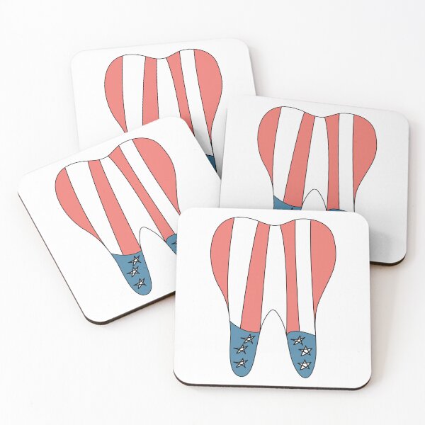 Item preview, USA Tooth Flag 4th July 2022 designed and sold by ShopiDentistry.