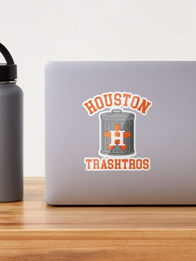 Houston Trashtros Asterisks Cheaters Trash Can  Sticker for Sale