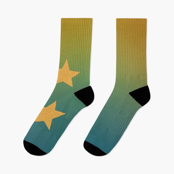 Item preview, 3 Gold Stars and Blue Crescent Moon in Blue/Gold Gradient Sky designed and sold by ShaunSandhu.