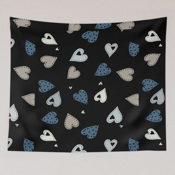 Item preview, BLUE HEARTS designed and sold by DiscoVibes.