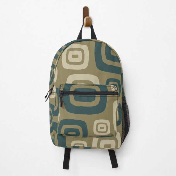 Item preview, Retro Mid Century Modern Abstract Pattern 434 Green and Beige designed and sold by tonymagnerart.