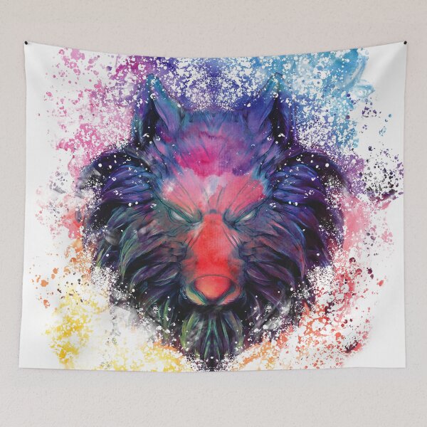 Item preview,  Wolf Color Paint (white tshirt) designed and sold by StayCool3d.
